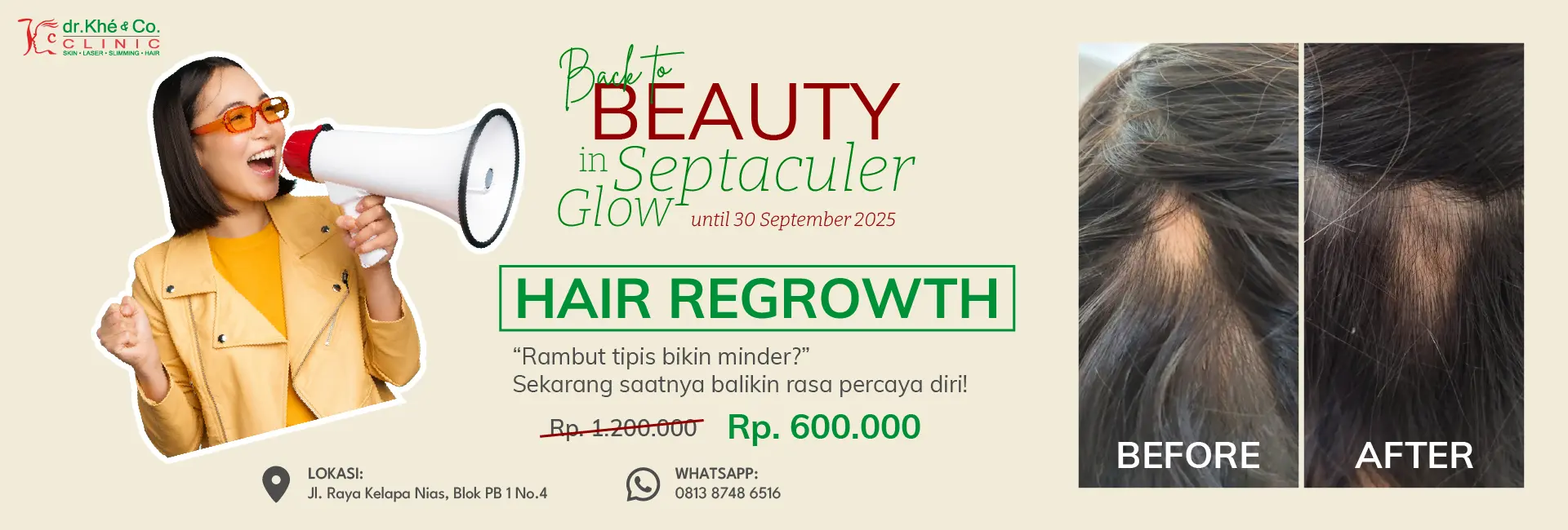 Promo Hair Regrowth Septaculer - september 2025
